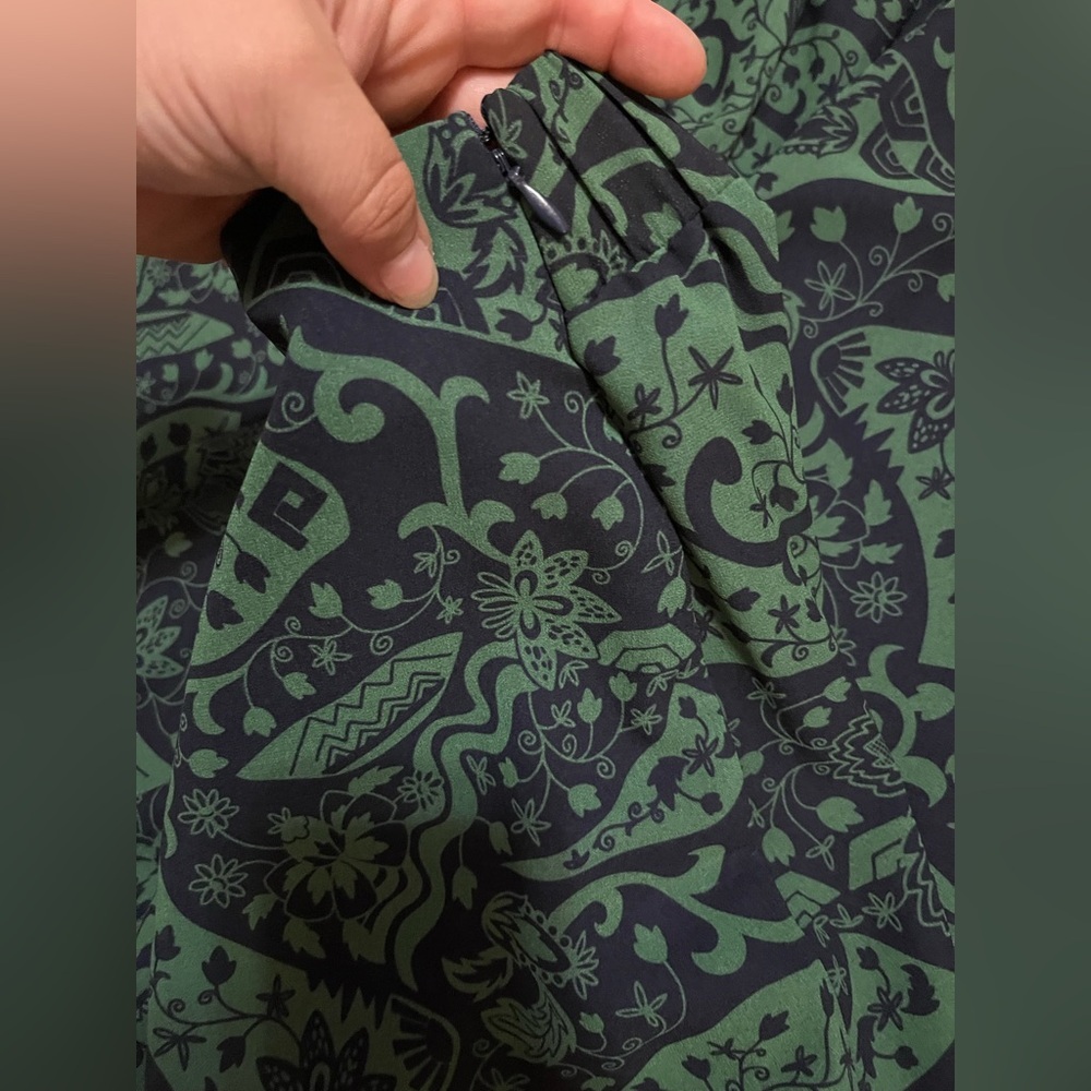 Sachin + Babi Navy and Green Patterned Pants - Picture 12 of 13